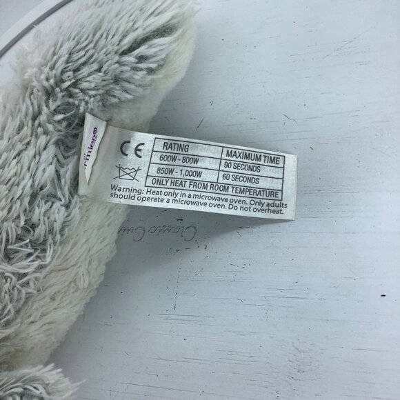 Warmies Microwavable Plush Gray White Dolphin Stuffed Animal Heat Therapy 11.5” - Picture 5 of 8